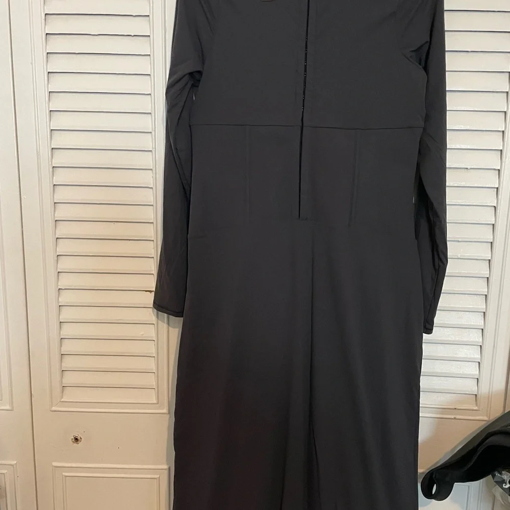 Skims long sleeve corset maxi dress.